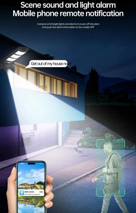 Lampadaire avec caméras de surveillances